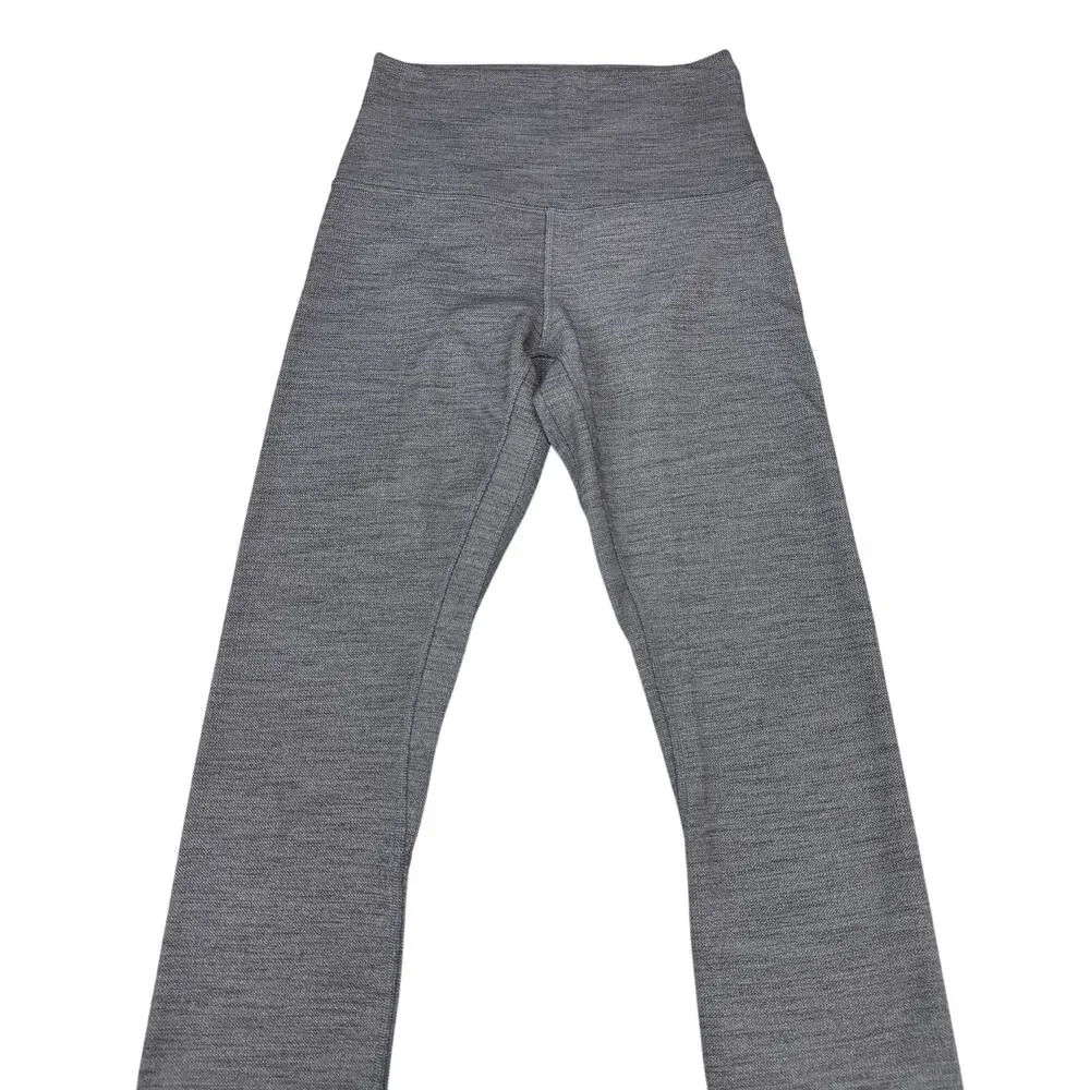 LULULEMON Align Pant II 25" 8 Mini Heathered Herringbone Heathered Black White - Picture 6 of 9